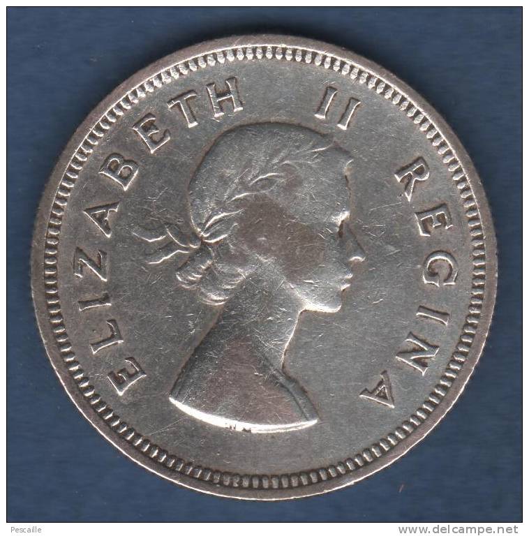 AFRIQUE DU SUD - PIECE 2 S 1954 SUID AFRIKA - SOUTH AFRICA / ELIZABETH II REGINA - SILVER - ARGENT 11 G - Kolonies