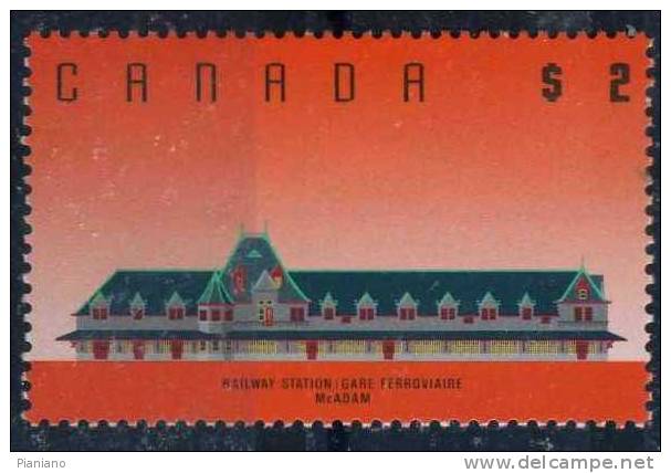 PIA - CANADA - 1989 : Série Courante : Architecture Canadienne  - (Yv 1094-95) - Unused Stamps