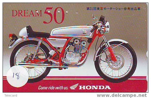 MOTOR HONDA Op Telefoonkaart Japan (18) - Motos