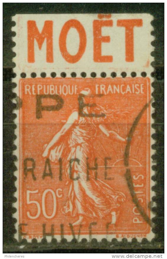 France Bande Publicitaire "MOET" Oblitérée - Type A Définir - Prix De Départ 1,5 Euro - Other & Unclassified