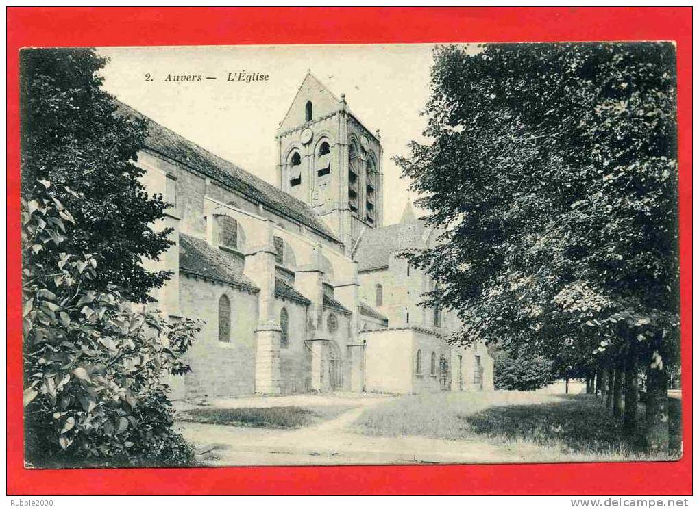 AUVERS SUR OISE  L EGLISE CARTE EN BON ETAT - Auvers Sur Oise