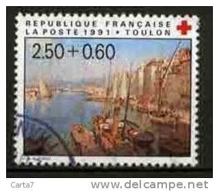 France - 1991- N° 2733 - Croix Rouge  - 10 % De La Côte - Used Stamps