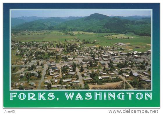 Forks Washington 1980s/90s(?) Vintage Postcard, Twilight Vampires Location - Other & Unclassified