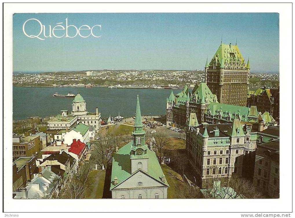 Canada: Quebec, Le Chateau De Frontenac, Cathedrale Anglicane, Photo Yves Tessier Timbres Papillon, Terre-Neuve 09-1427 - Québec - Château Frontenac