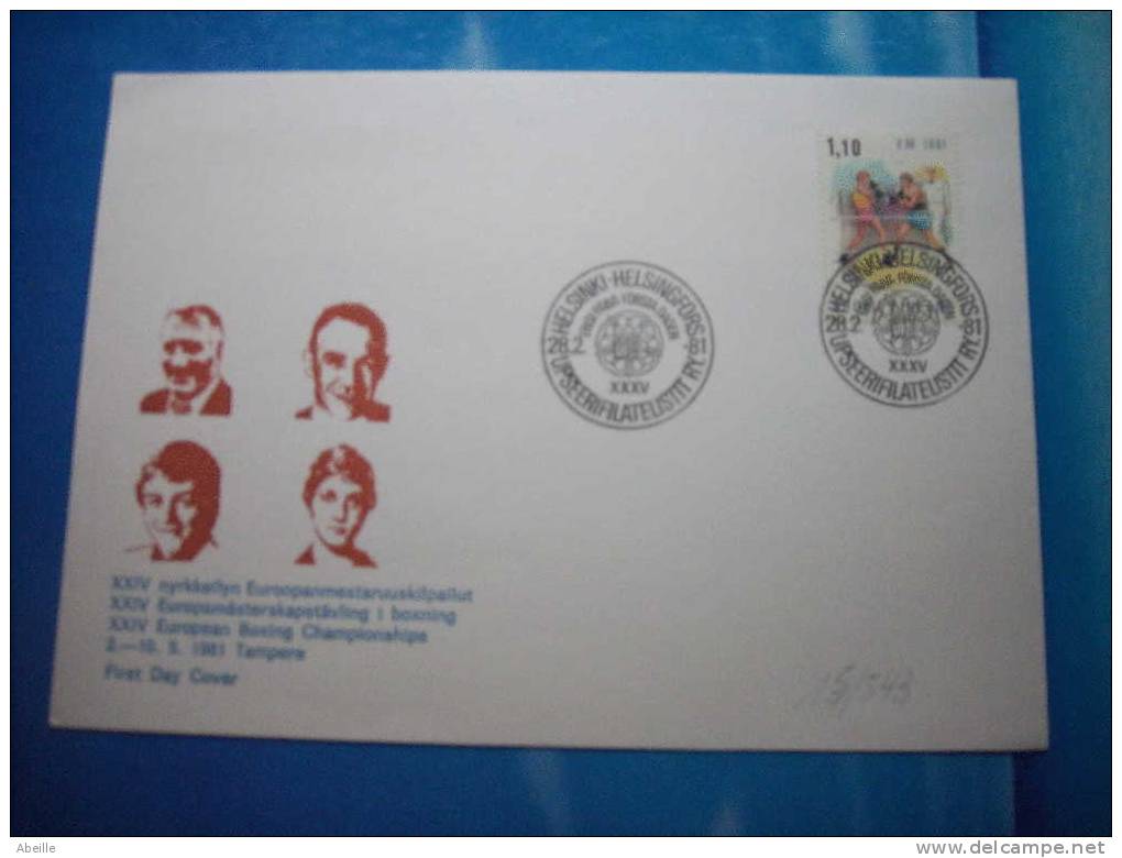 15/543   FDC   FINLANDE - Boxe