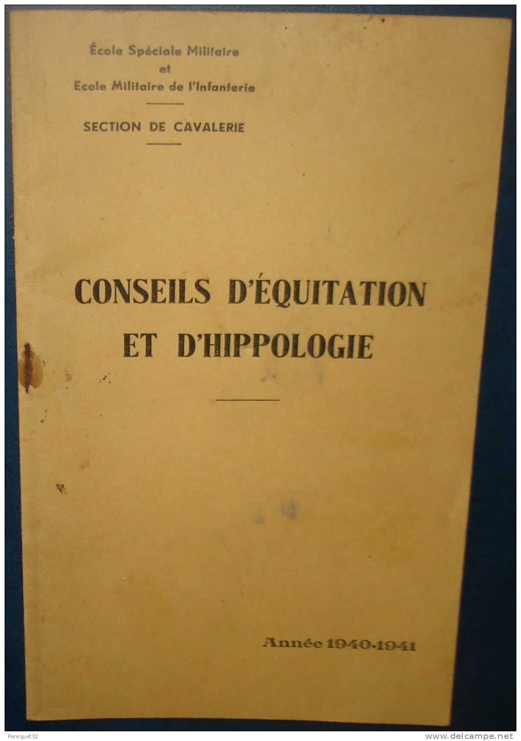 Conseils D´EQUITATION Et D´HIPPOLOGIE.Dim192x120.2 9 Pages - French