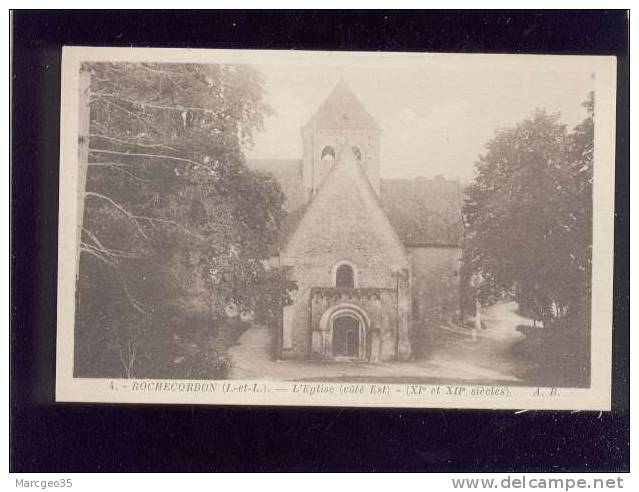 Rochecorbon L'église Côté Est édit.A.Boucher N° 4 Belle Carte - Rochecorbon