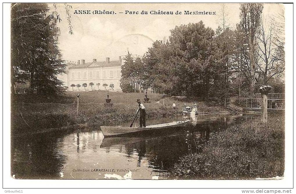 ANSE   -   " PARC DU CHATEAU DE MEXIMIEUX "   -   Editeur : Collection LAMARSALLE De Villefranche - Anse