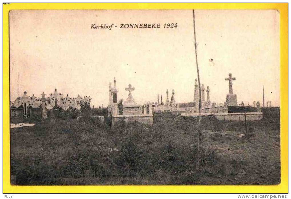 * Zonnebeke (Ieper - Ypres) * (Eggermont Seynaeve Kortrijk) Kerkhof, Cemitière, Graveyard, War, Guerre, Oorlog, Krieg - Zonnebeke