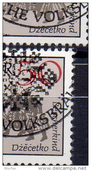 PF Feld 30 Roter Punkt An Ecke DDR 2716/1 Plus 2721 I Aus 6-Block SST 18€ Volks-Bräuche Waleien Eastern Stamp Of Germany - Tanz