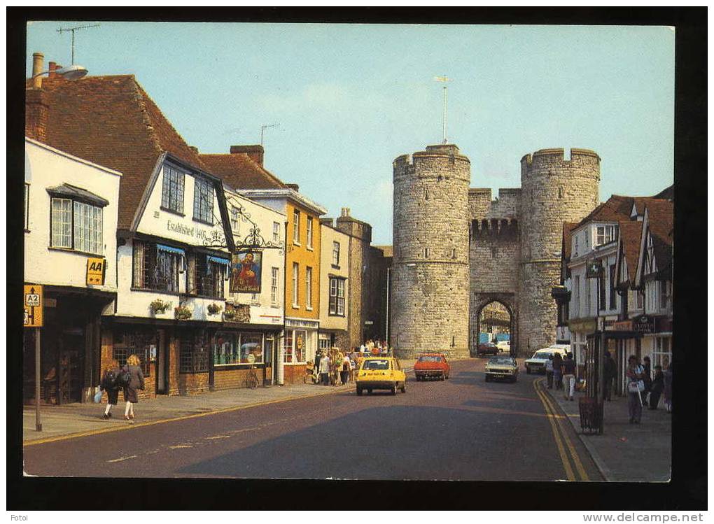 PHOTO POSTCARD CANTERBURY KENT UNITED KINGDOM UK CARS - Canterbury