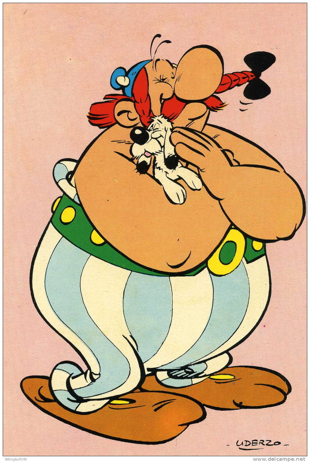 ASTERIX. TRES RARE SERIE COMPLETE DE 4 CARTES POSTALES PUB  EPINARDS IGLO. 1969 DARGAUD S. A. PARIS - LOMBARD BRUXELLES. - Astérix