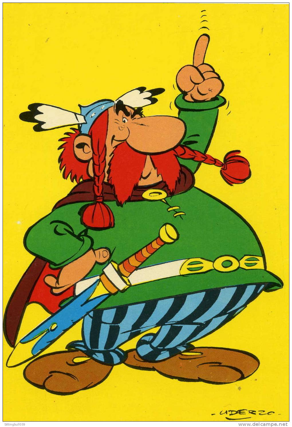 ASTERIX. TRES RARE SERIE COMPLETE DE 4 CARTES POSTALES PUB  EPINARDS IGLO. 1969 DARGAUD S. A. PARIS - LOMBARD BRUXELLES. - Asterix