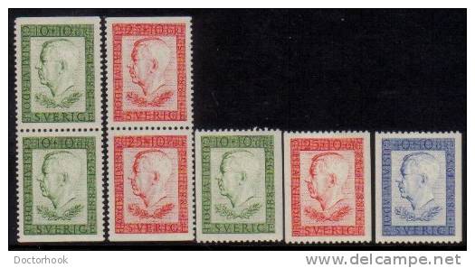 SWEDEN   Scott #  B 42-6**  VF MINT NH - Unused Stamps