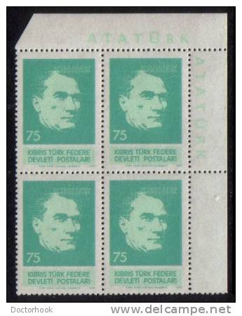 CYPRUS---Turkish   Scott #  63-5** VF MINT NH Blks. Of 4 - Unused Stamps