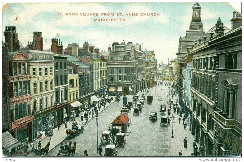 Manchester - St. Anns Square From St. Anns Church - Manchester