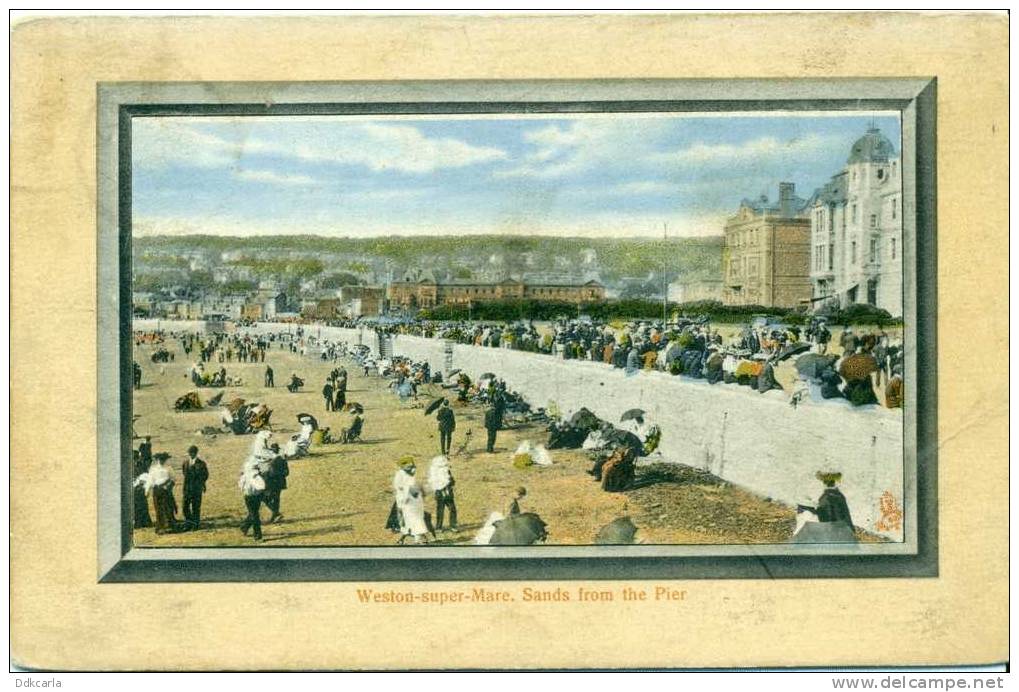 Weston-super-Mare - Sands From The Pier - Tuck´s Postcard N° 1254 - Weston-Super-Mare