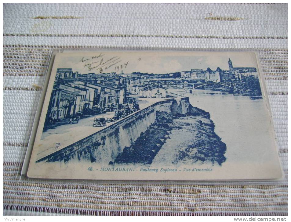 82 - MONTAUBAN - 48 - FAUBOURG SAPIACOU - VUE D´ENSEMBLE - QUAI ANIME - Montauban