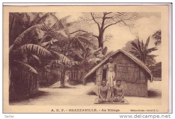 CONGO , Brazzaville , Au Village - Brazzaville