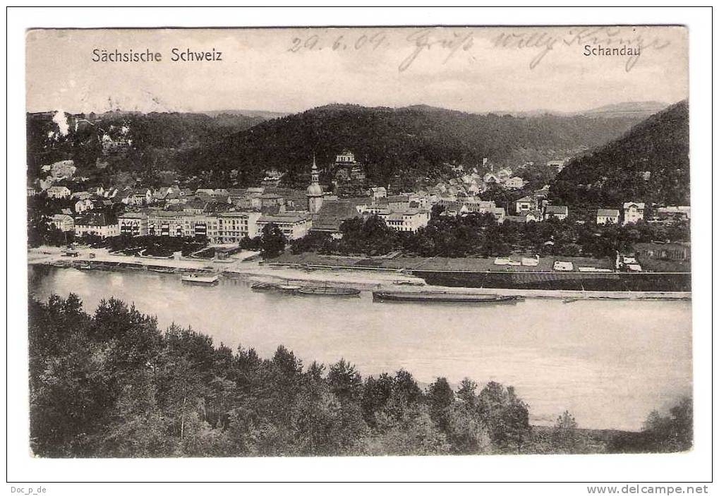 Deutschland - Schandau - Sächsische Schweiz - 1909 - Bad Schandau