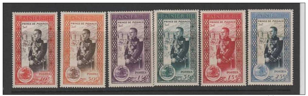 MONACO...1950...MNH...SCO TT  # 247-52 - Unused Stamps