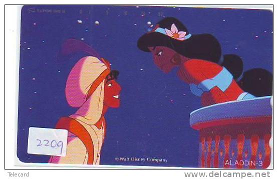 Télécarte DISNEY Japon (2209) * JAPAN * PHONECARD * ALADDIN * MOVIE CINEMA FILM KINO - Disney