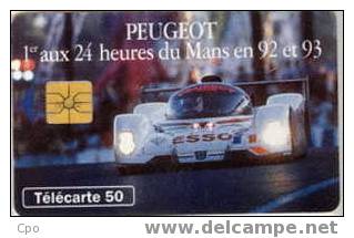 # France 371 F395 PEUGEOT 905 2 50u Gem 07.93  -voiture,car-  Tres Bon Etat - 1993