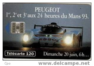 # France 390 F412 PEUGEOT 905 2  Dimanche 6h 120u Sc7 07.93  -voiture,car- Tres Bon Etat - 1993