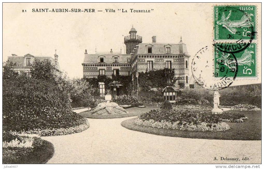 SAINT AUBIN SUR MER (14) Villa Nommée La Tourelle - Saint Aubin