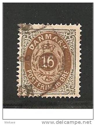 DK Mi.Nr.22Ab/  DÄNEMARK 1875 O - Used Stamps