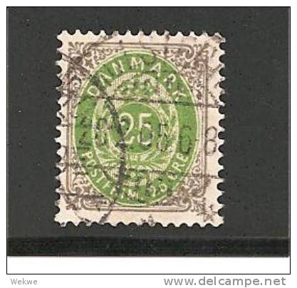 DK Mi.nr.29B/ DÄNEMARK -  1898 O - Gebraucht