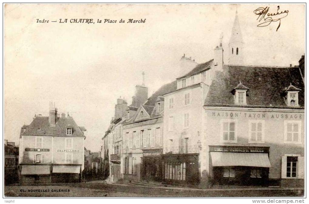 Indre - La Chatre, La Place Du Marché - La Chatre