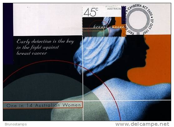 AUSTRALIA - 1997  FIGHT AGAINST CANCER  MAXIMUM CARD - Cartes-Maximum (CM)