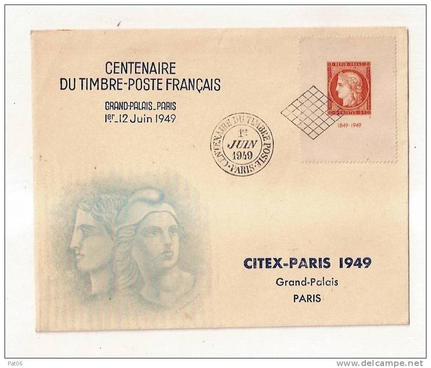 LOT DE DEUX  CENTENAIRE DU TIMBRE - POSTE  1849   1949 - ....-1949