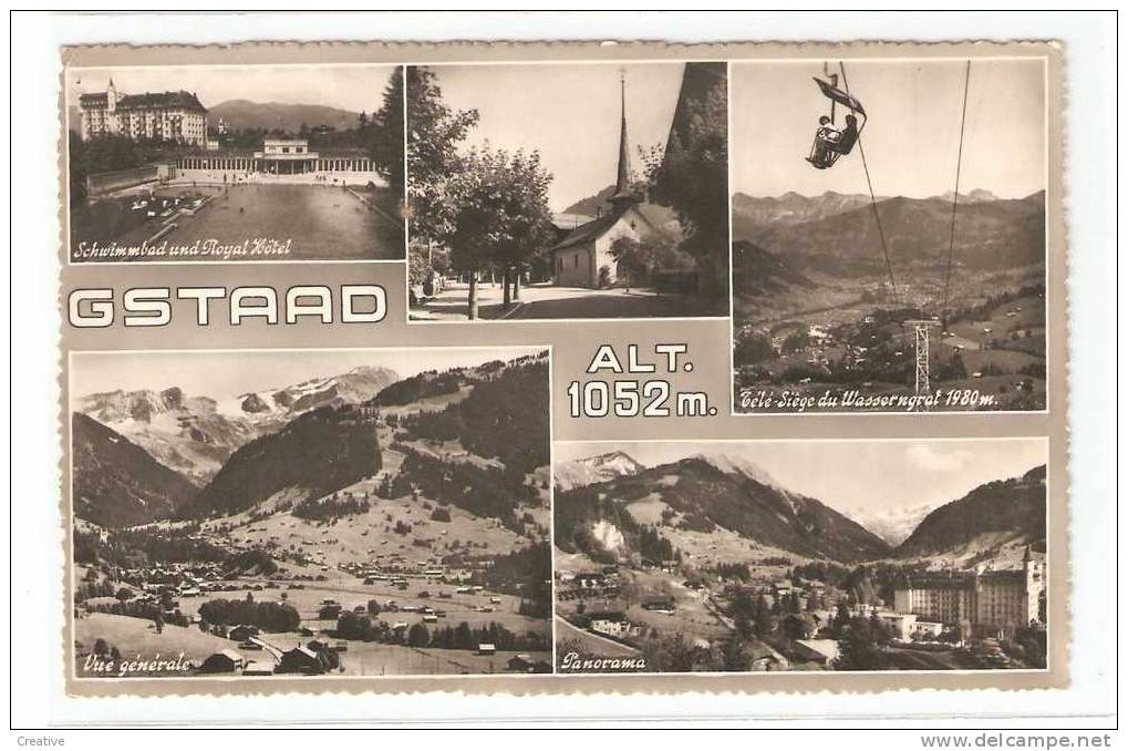 Suisse- Schweiz -Zwitserland Switzerland. GSTAAD 1961 (2scans) - Gstaad