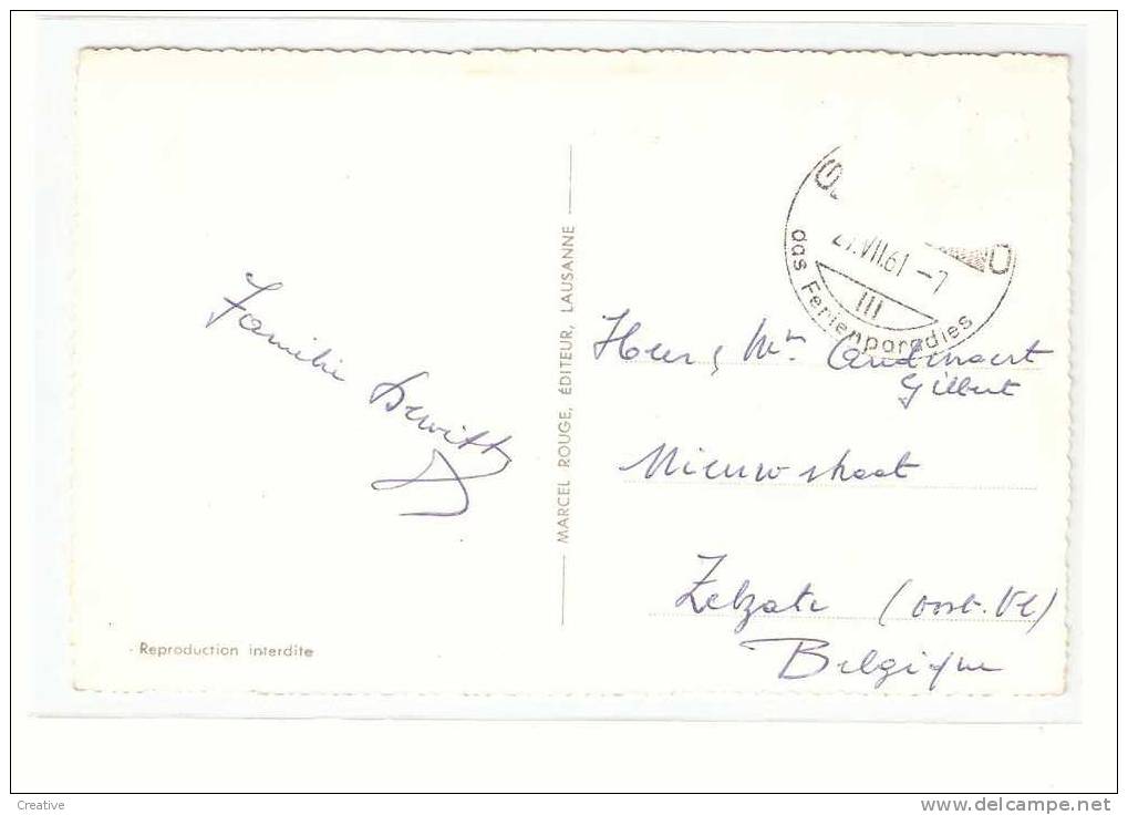 Suisse- Schweiz -Zwitserland Switzerland. GSTAAD 1961 (2scans) - Gstaad