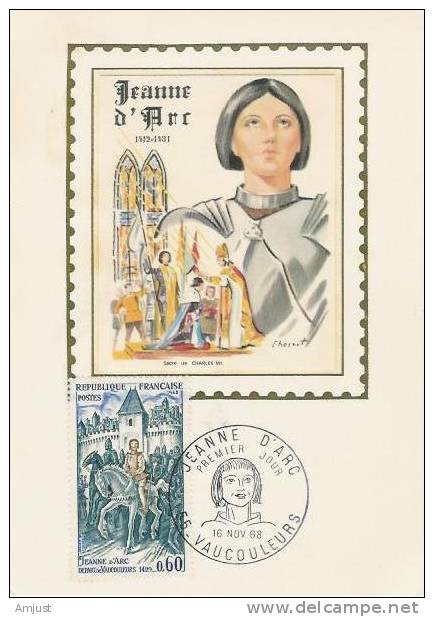 Carte Maximum,Maxi Cards,Jeanne D'Arc - 1960-1969