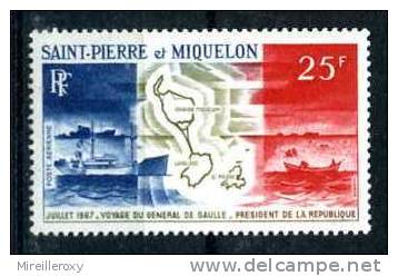 VOYAGE DE GENERAL DE GAULLE A SAINT PIERRE ET MIQUELON - De Gaulle (Generaal)