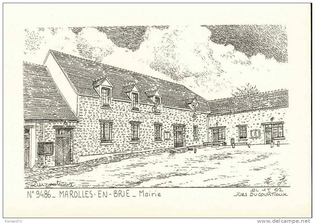 94 MAROLLES EN BRIE - Mairie  - Illustration Yves Ducourtioux - Marolles En Brie