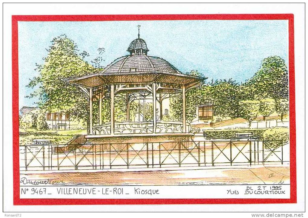 94 VILLENEUVE-LE-ROI - Kiosque  - Illustration Yves Ducourtioux - Villeneuve Le Roi