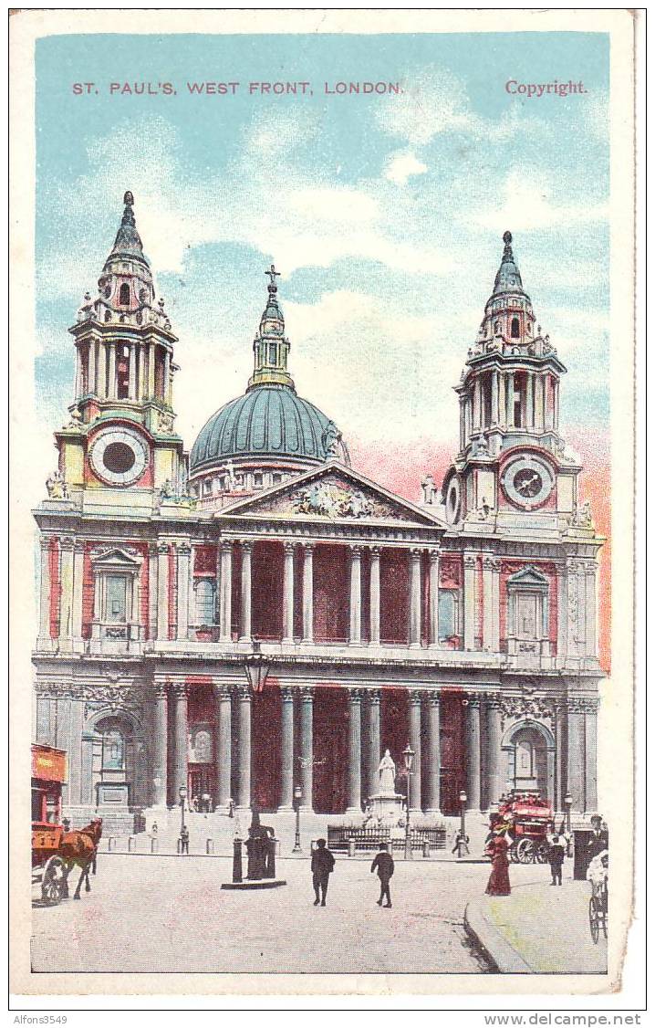 St Pauls West Front, London - St. Paul's Cathedral