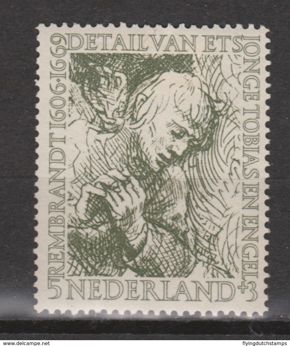 NVPH Netherlands Nederland Pays Bas Niederlande Holanda 672 MLH ; Zomerzegels Rembrandt 1956 - Rembrandt