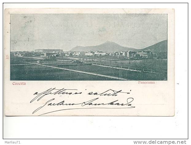 Campania CASERTA Panorama 1901 Viaggiata Manca Francobollo - Formato Piccolo - Caserta