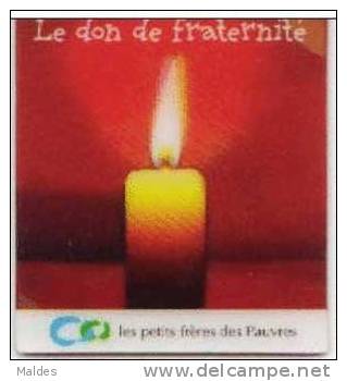 Magnets Les Petits Frères Des Pauvres Bougie Lenticulaire En 3 D - Advertising
