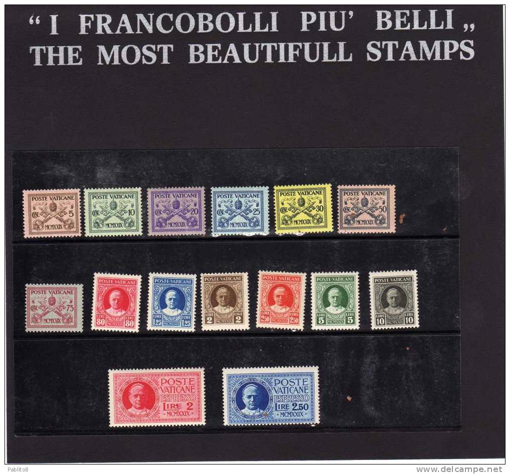 VATICANO VATIKAN VATICAN 1929 CONCILIAZIONE MNH - Unused Stamps