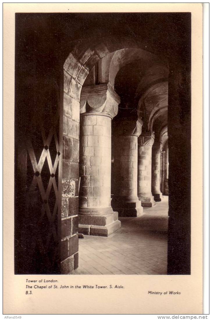 Tower Of London The Chapel Of St John In The White Tower, S.Aisle B3 - Tower Of London