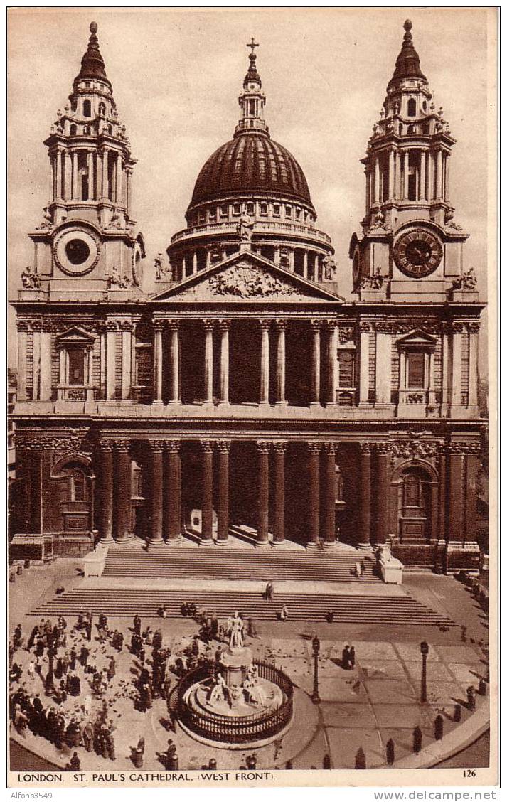 London St Paul's Cathedral West Front - St. Paul's Cathedral