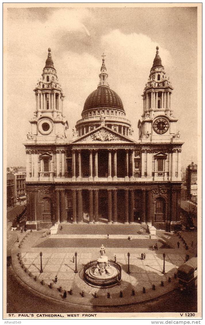 Londen St Paul's Cathedral West Front 2 - St. Paul's Cathedral