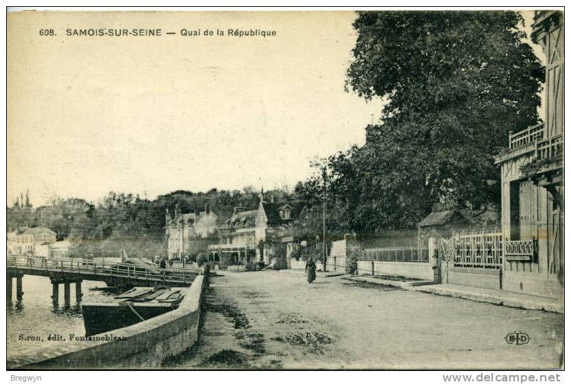 77 - CPA Samois Sur Seine - Quai De La République - Samois