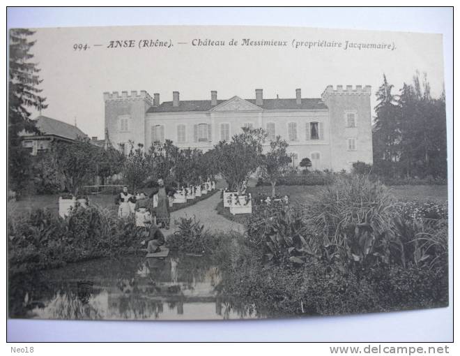 CHATEAU DE MESSIMIEUX. PROPRIETAIRE JACQUEMAIRE - Anse